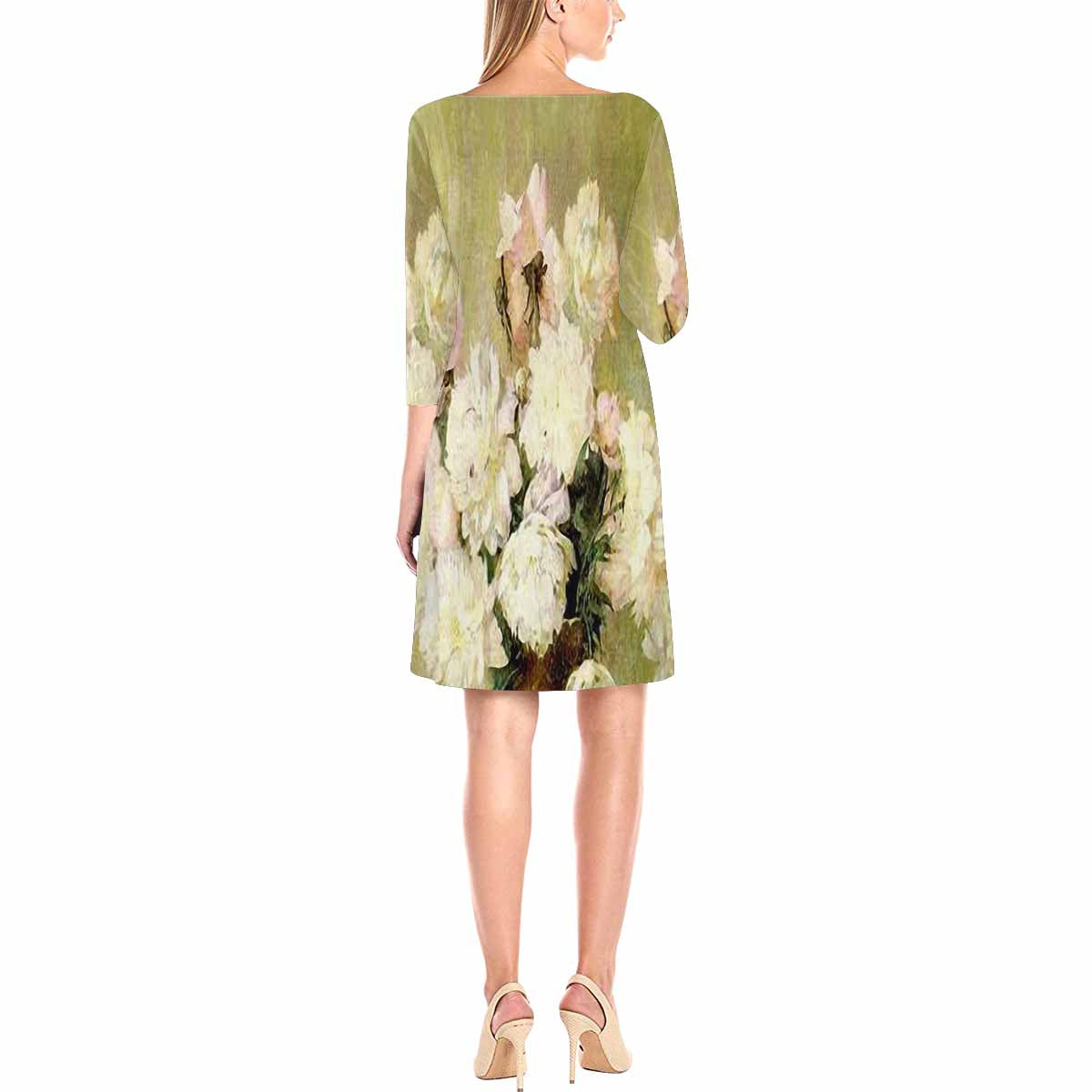 Vintage floral loose dress, model D29532 Design 35