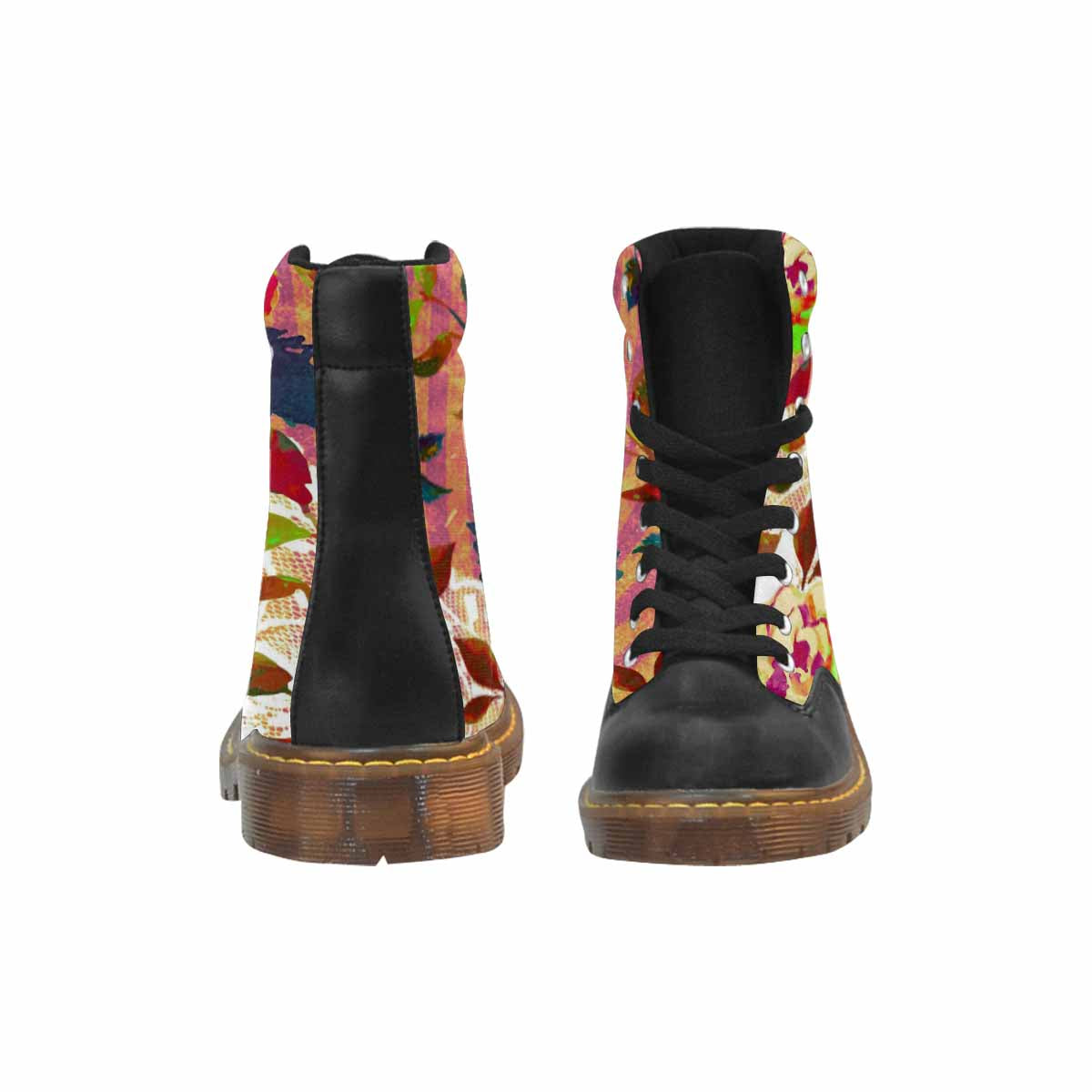 Victorian lace print, cute but tough, Winter walk about  boots, design 22