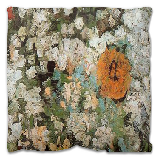 Vintage floral Outdoor Pillows, throw pillow, mildew resistance, various sizes, Design 32