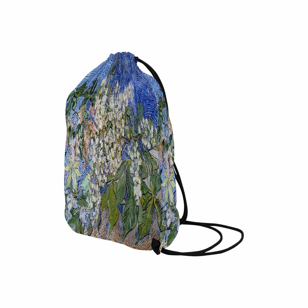 Vintage Floral print, DRAWSTRING BAG, MEDIUM, Design 04