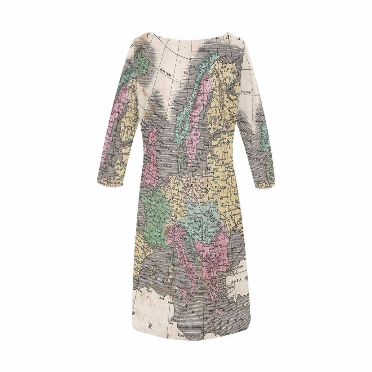 Antique Map loose dress, MODEL 29532, design 55