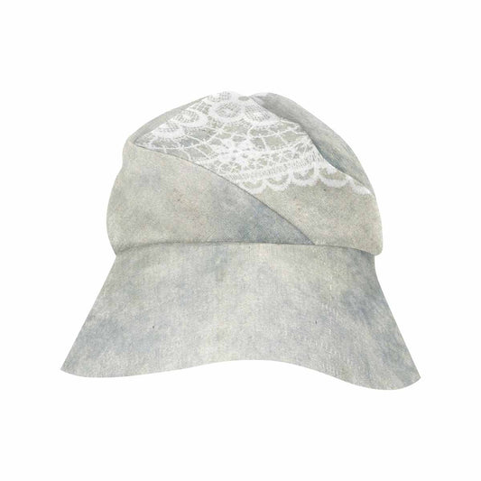 Victorian lace print, wide brim sunvisor Hat, outdoors hat, design 36