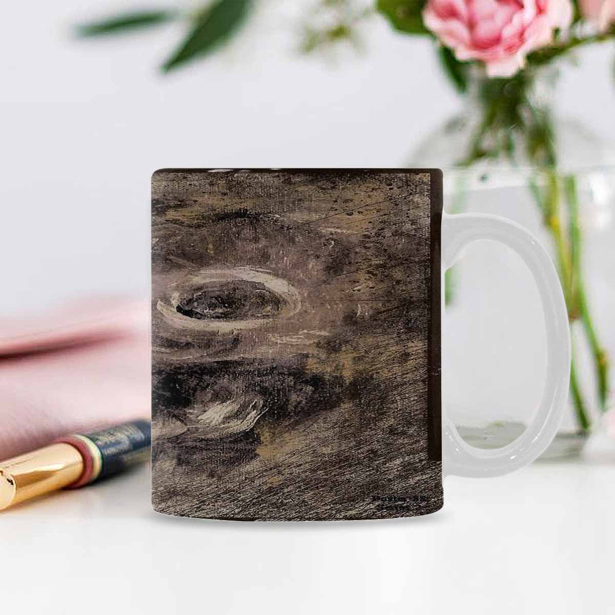 Vintage floral coffee mug or tea cup, Design 16