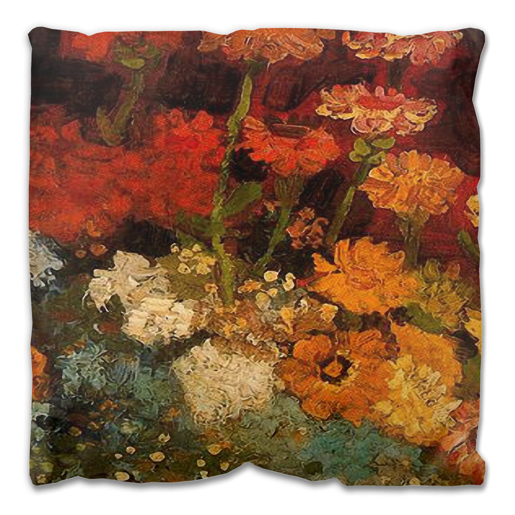 Vintage floral Outdoor Pillows, throw pillow, mildew resistance, various sizes, Design 31