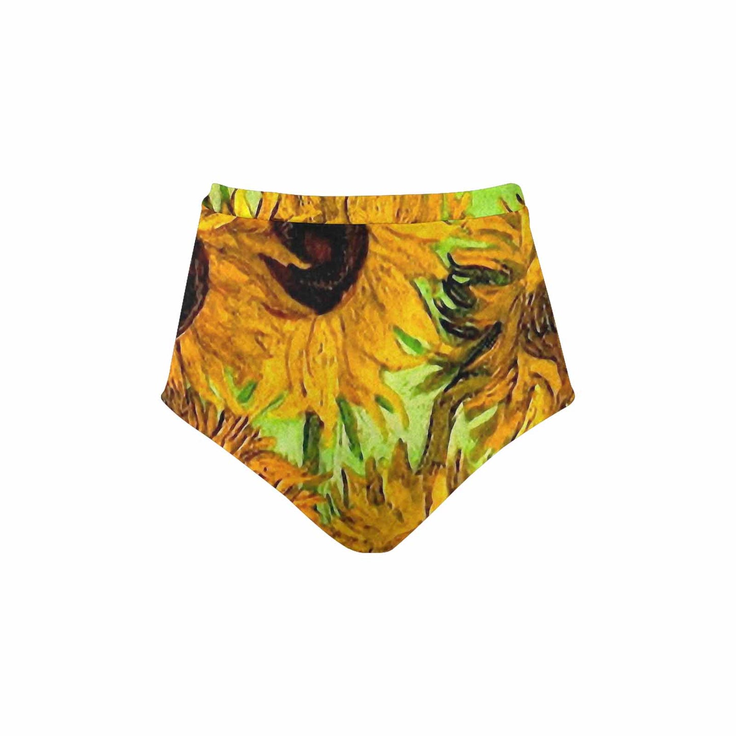 Vintage floral High waist bikini bottom, Design 48