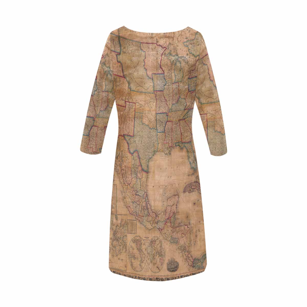 Antique Map loose dress, MODEL 29532, design 21