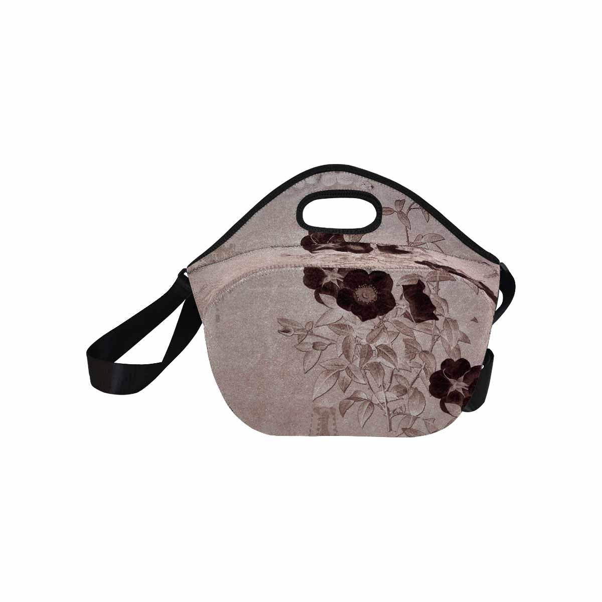 Antique general print, insulated lunch bag, design 14