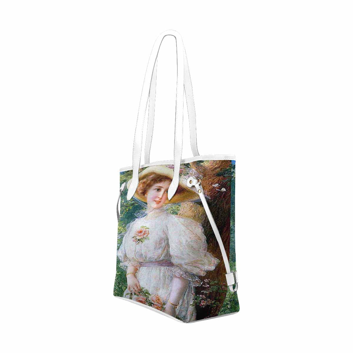 Victorian Lady Design Handbag, Model 1695361, Reverie, WHITE TRIM