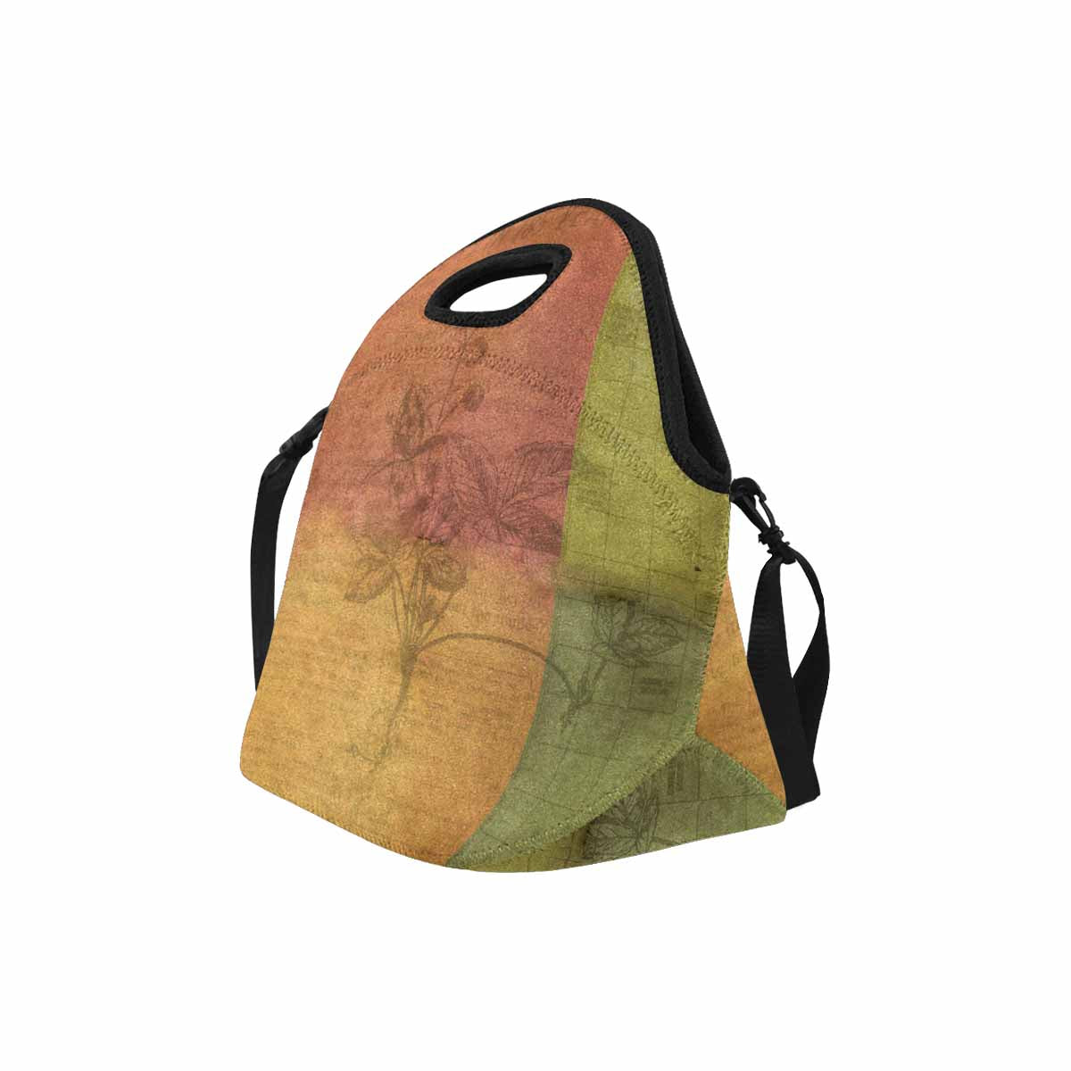 Antique general print, insulated lunch bag, design 31