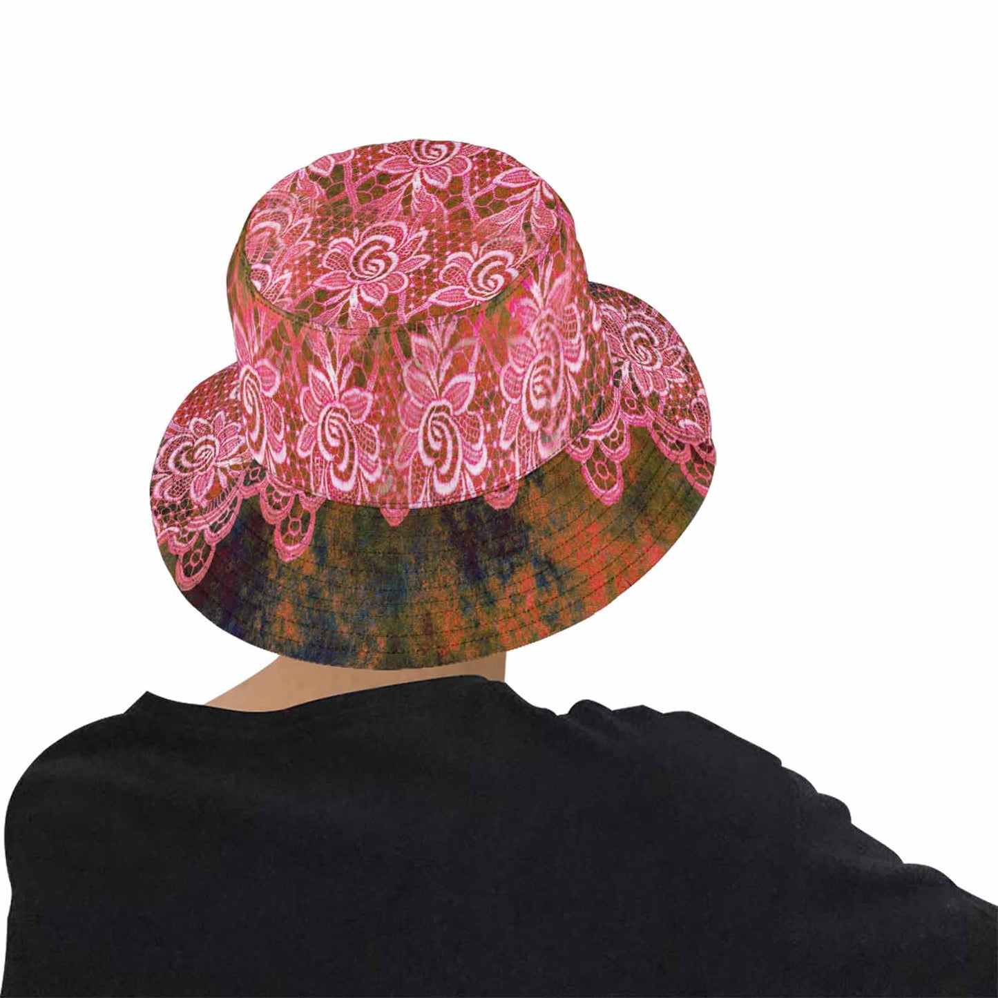 Victorian lace Bucket Hat, outdoors hat, design 32