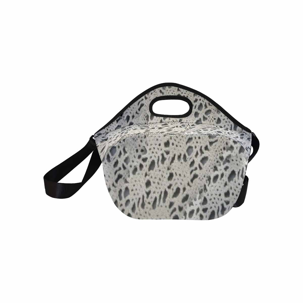 Victorian lace print insulated lunch bag, design 12