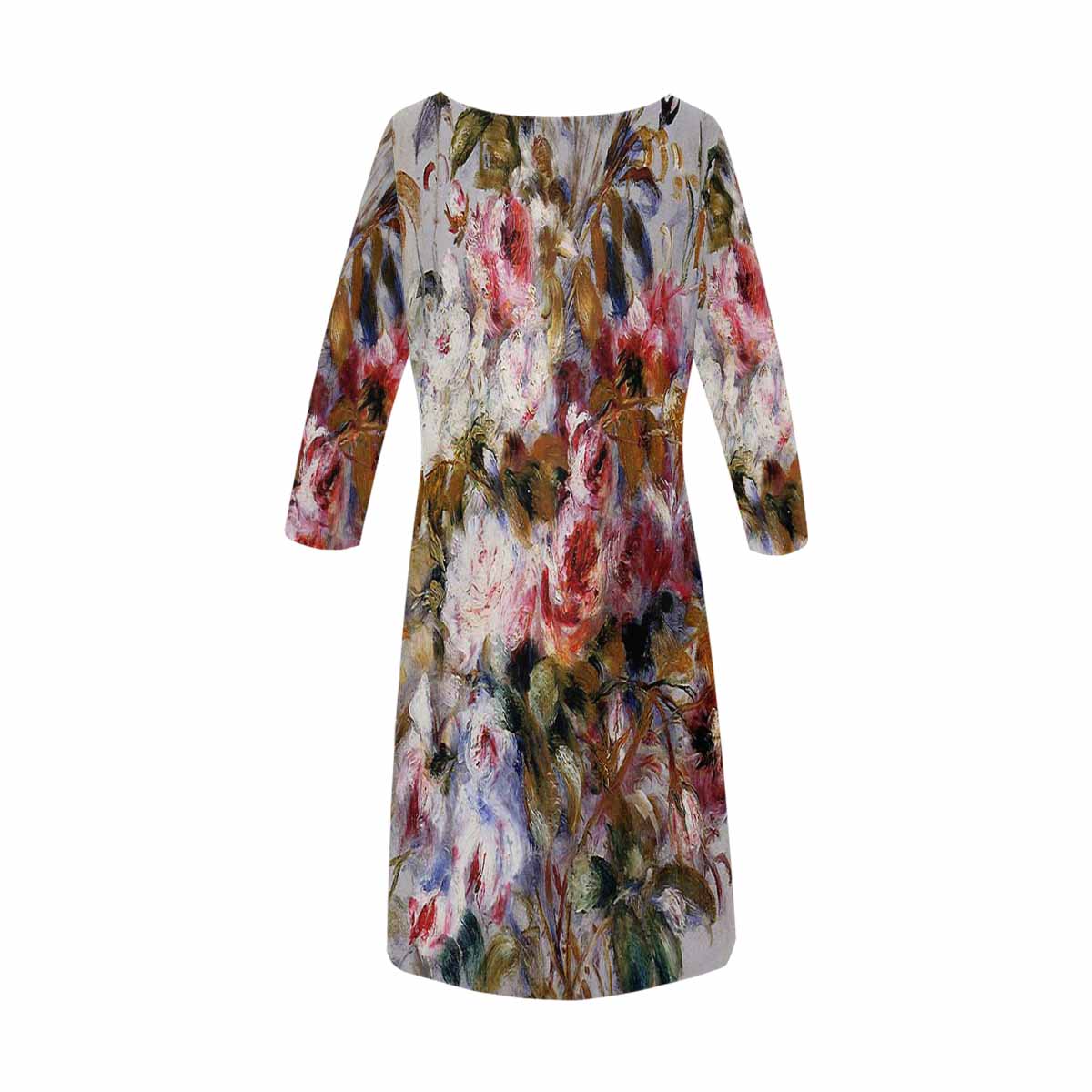 Vintage floral loose dress, model D29532 Design 12