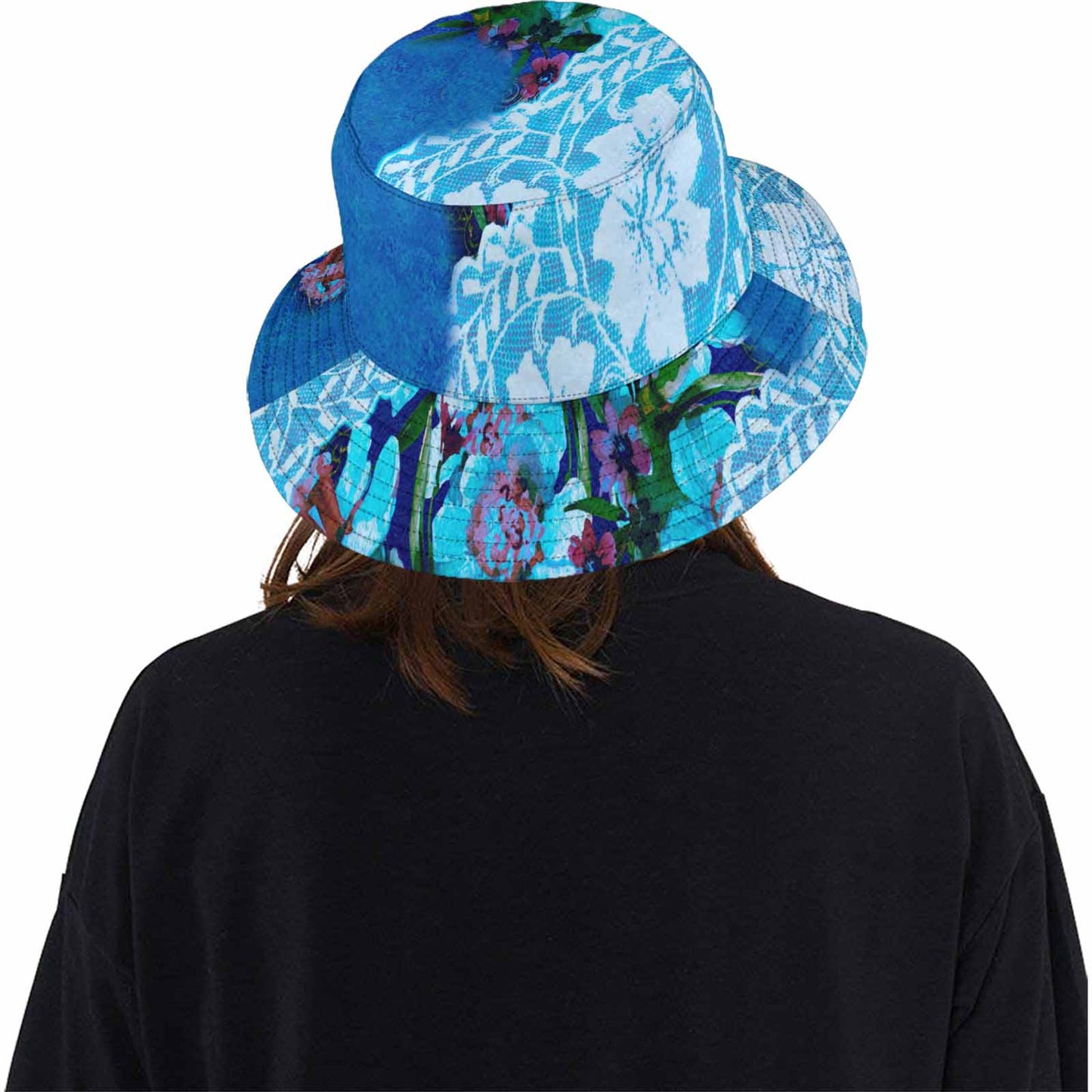 Victorian lace Bucket Hat, outdoors hat, design 49