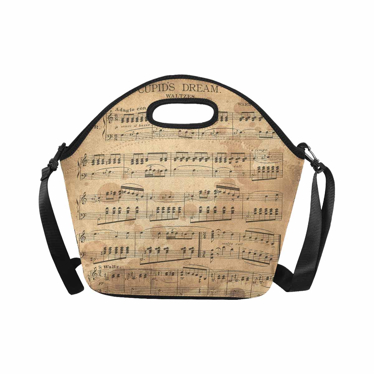 Antique general print, insulated lunch bag, design 55