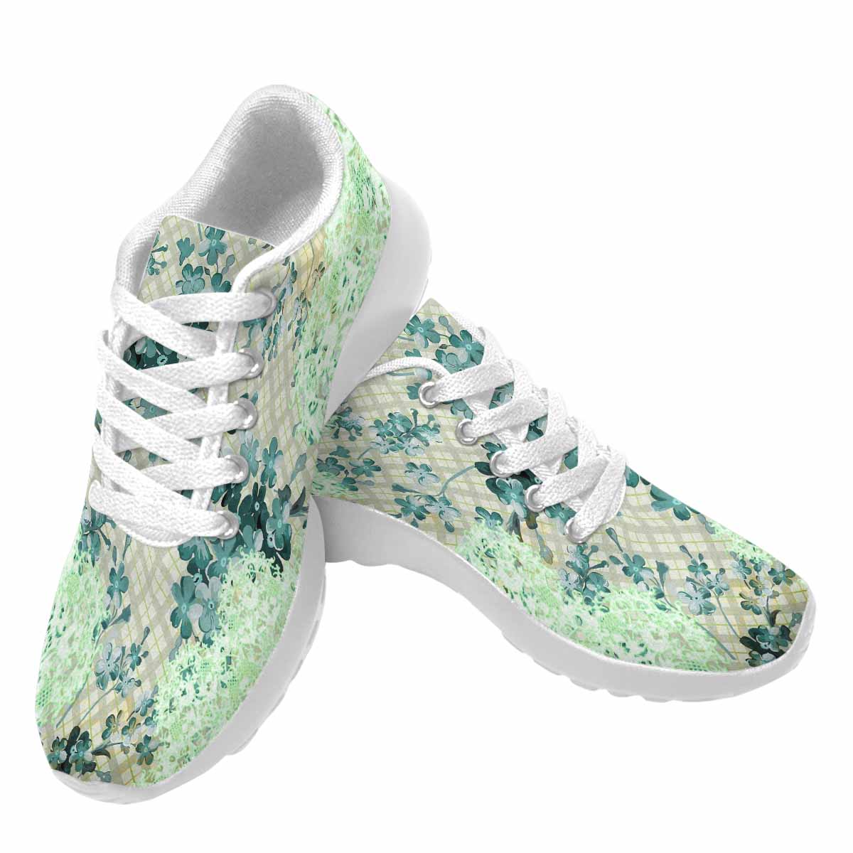 Victorian lace print, womens cute casual or running sneakers, design 53