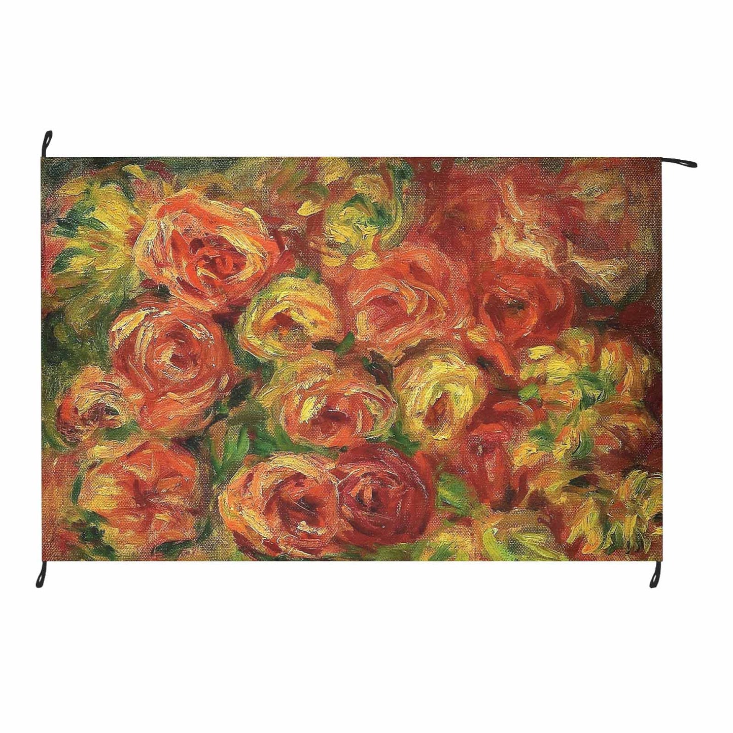 Vintage Floral waterproof picnic mat, 81 x 55in, Design 18