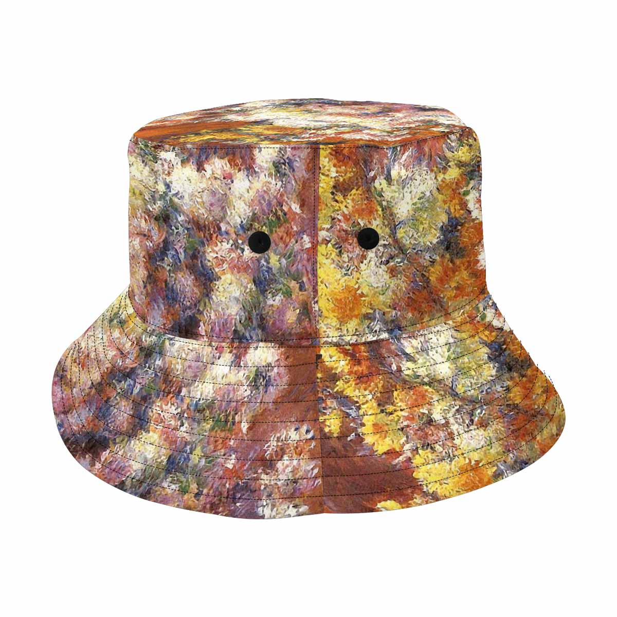 Vintage floral unisex bucket boonie Hat, outdoors hat, Design 57