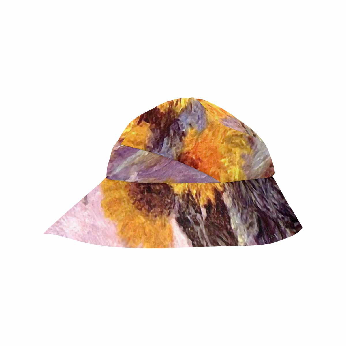 Vintage floral wide brim sunvisor Hat, outdoors hat, Design 49