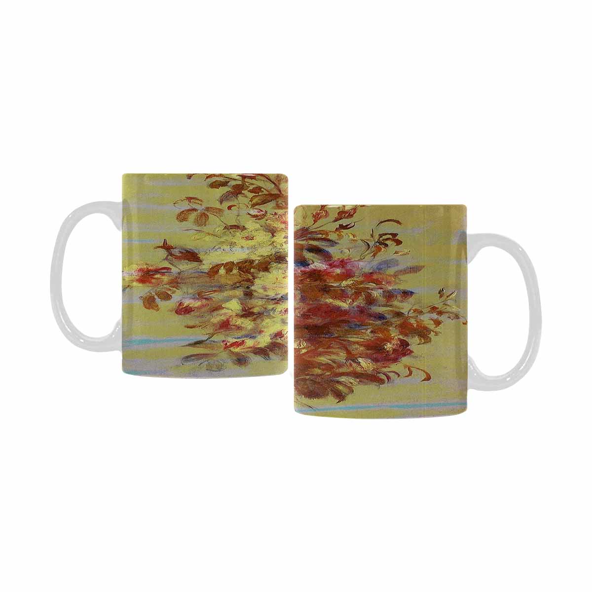 Vintage floral coffee mug or tea cup, Design 11