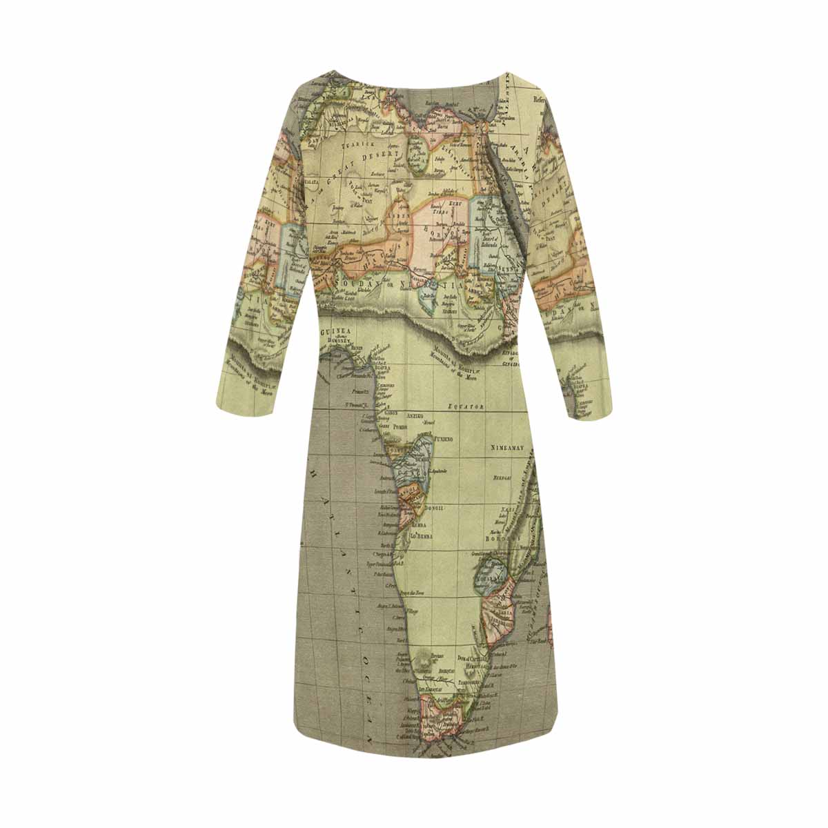 Antique Map loose dress, MODEL 29532, design 34