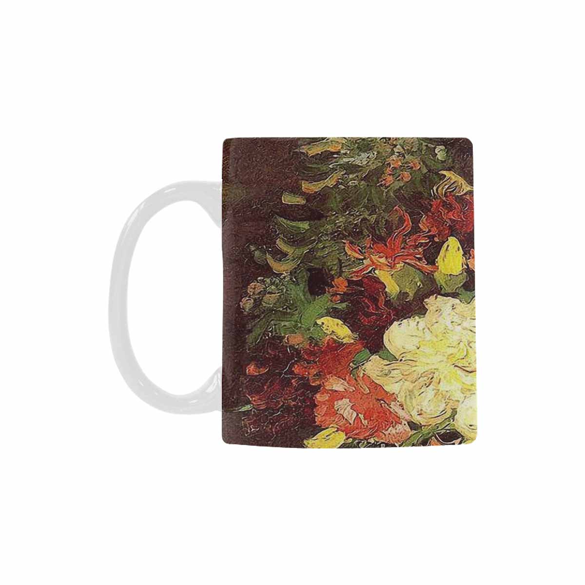 Vintage floral coffee mug or tea cup, Design 33