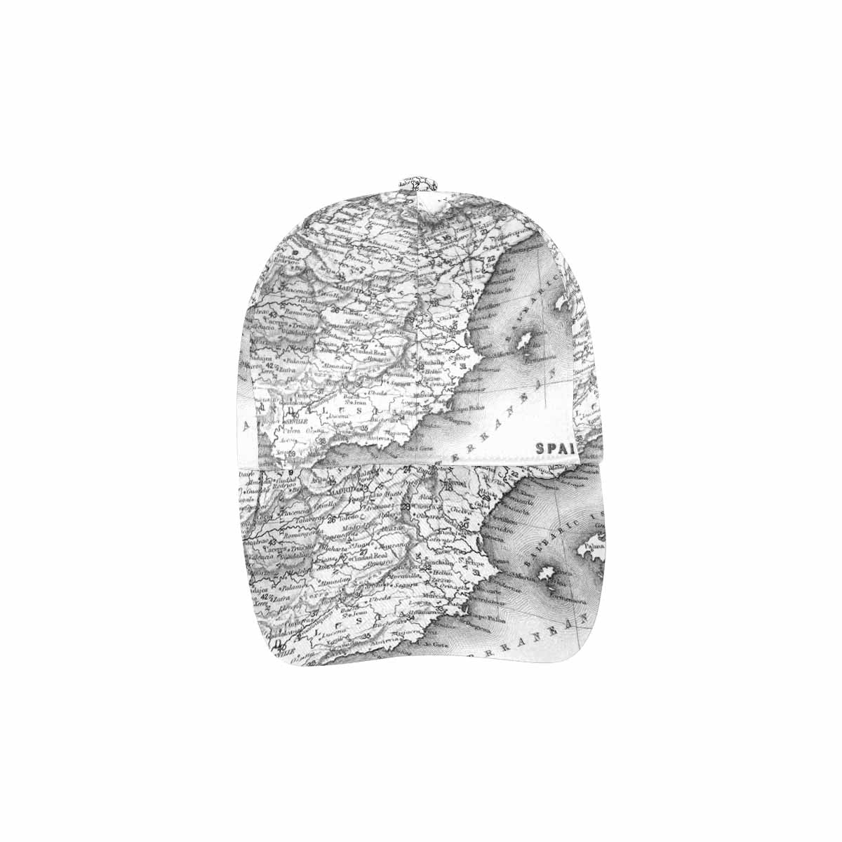 Antique Map design dad cap, trucker hat, Design 14