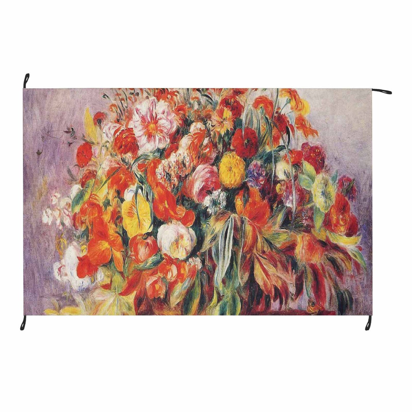 Vintage Floral waterproof picnic mat, 81 x 55in, Design 19