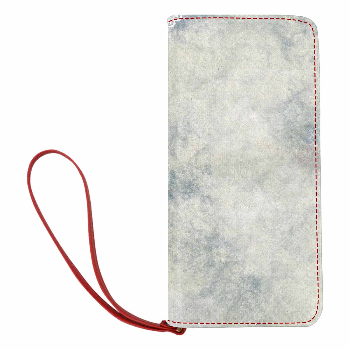 Victorian lace print womens wallet, clutch purse, red trim, design 36