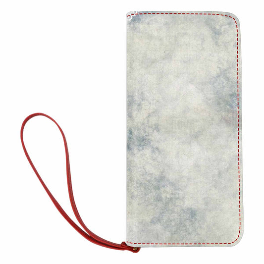 Victorian lace print womens wallet, clutch purse, red trim, design 36