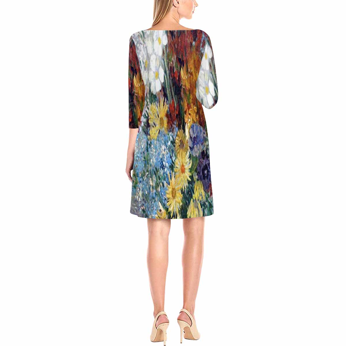 Vintage floral loose dress, model D29532 Design 41