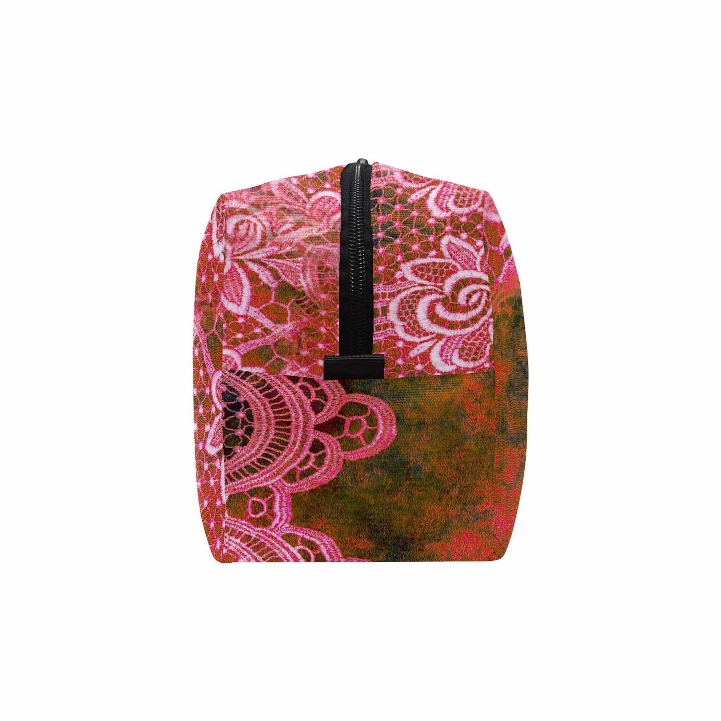 Victorian lace print toiletry comestic bag, design 32