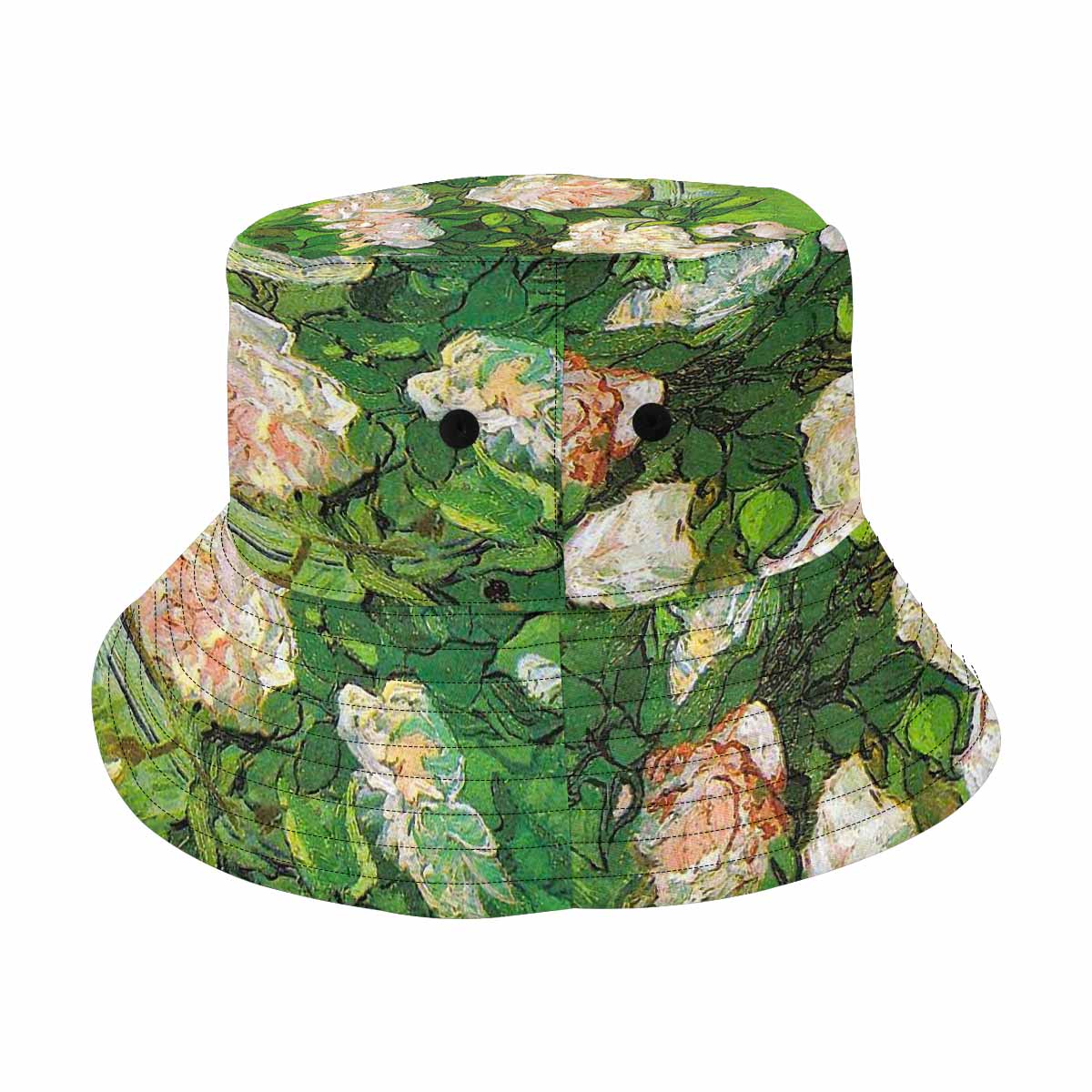 Vintage floral unisex bucket boonie Hat, outdoors hat, Design 06
