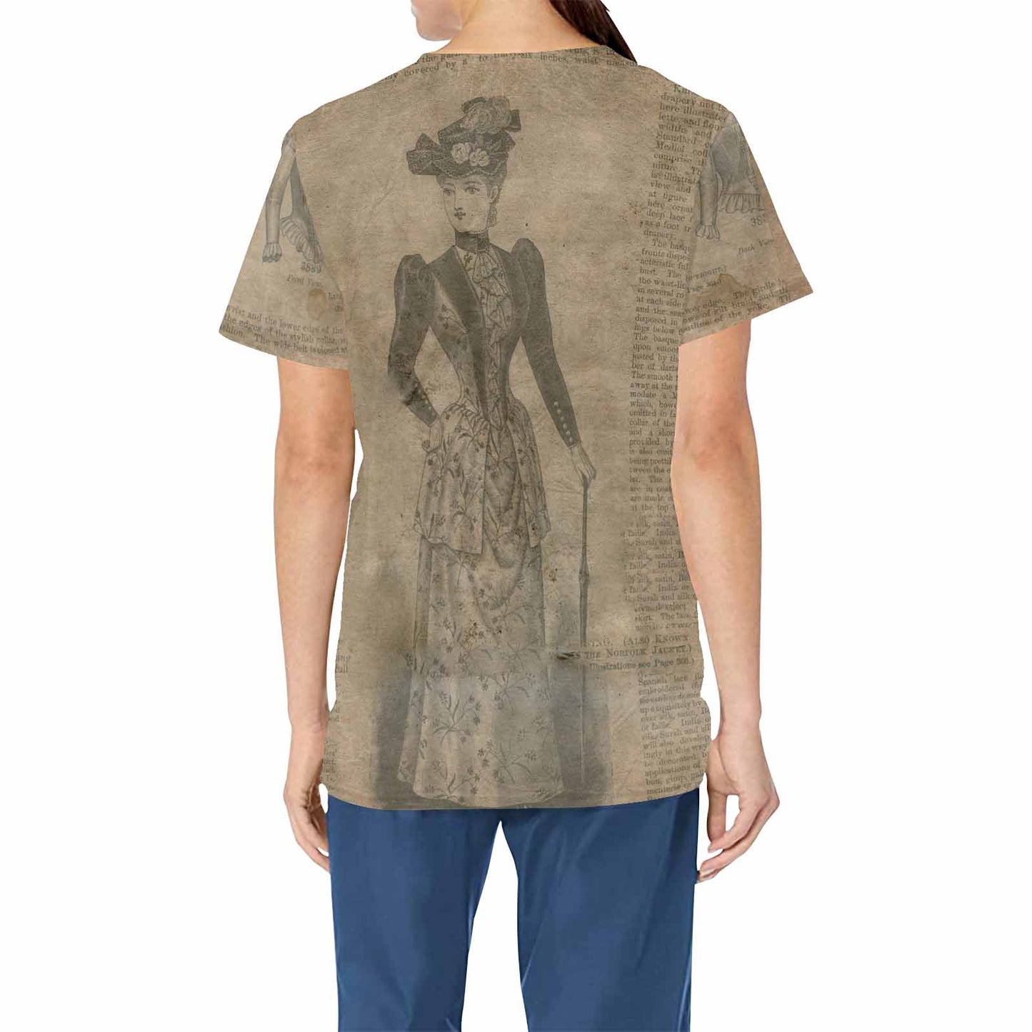 Antique general professional scrubs, nurses scrub, unisex, design 36