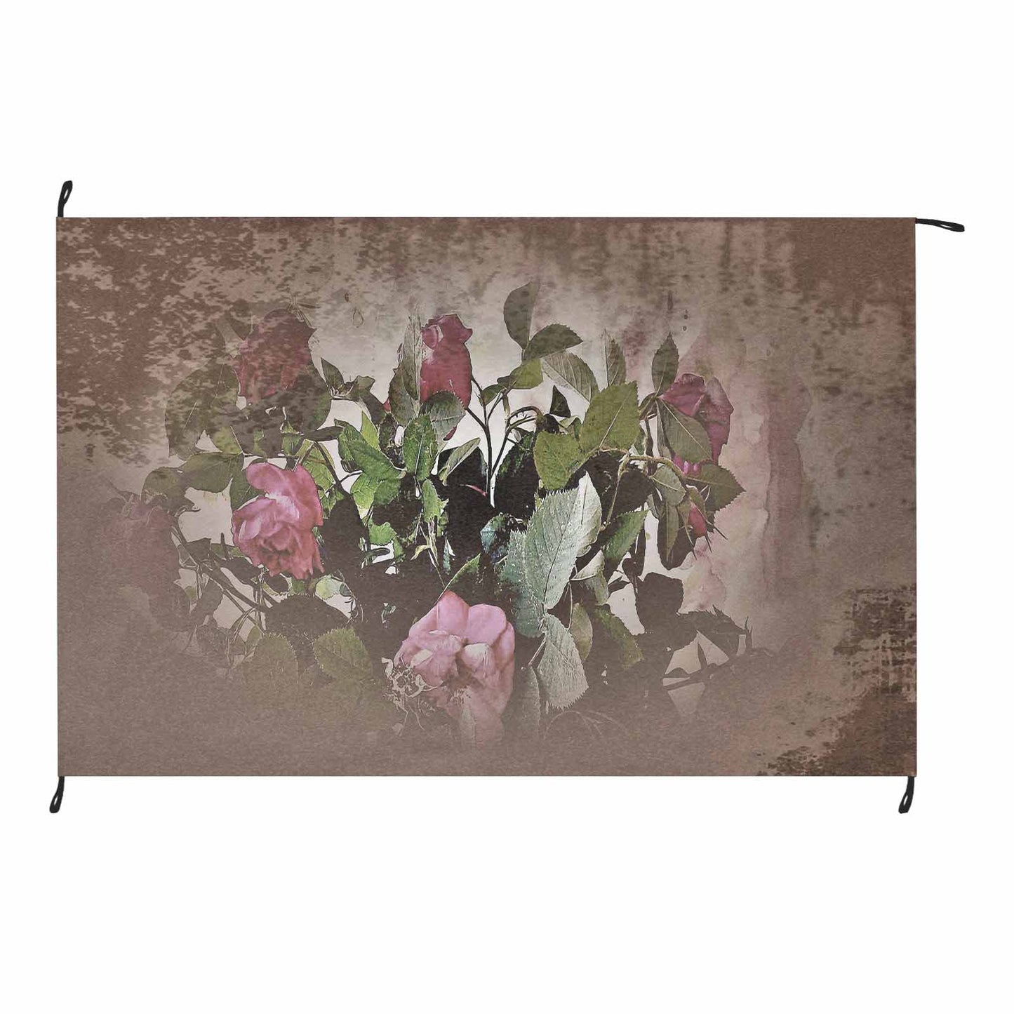 Vintage Floral waterproof picnic mat, 81 x 55in, Design 22x