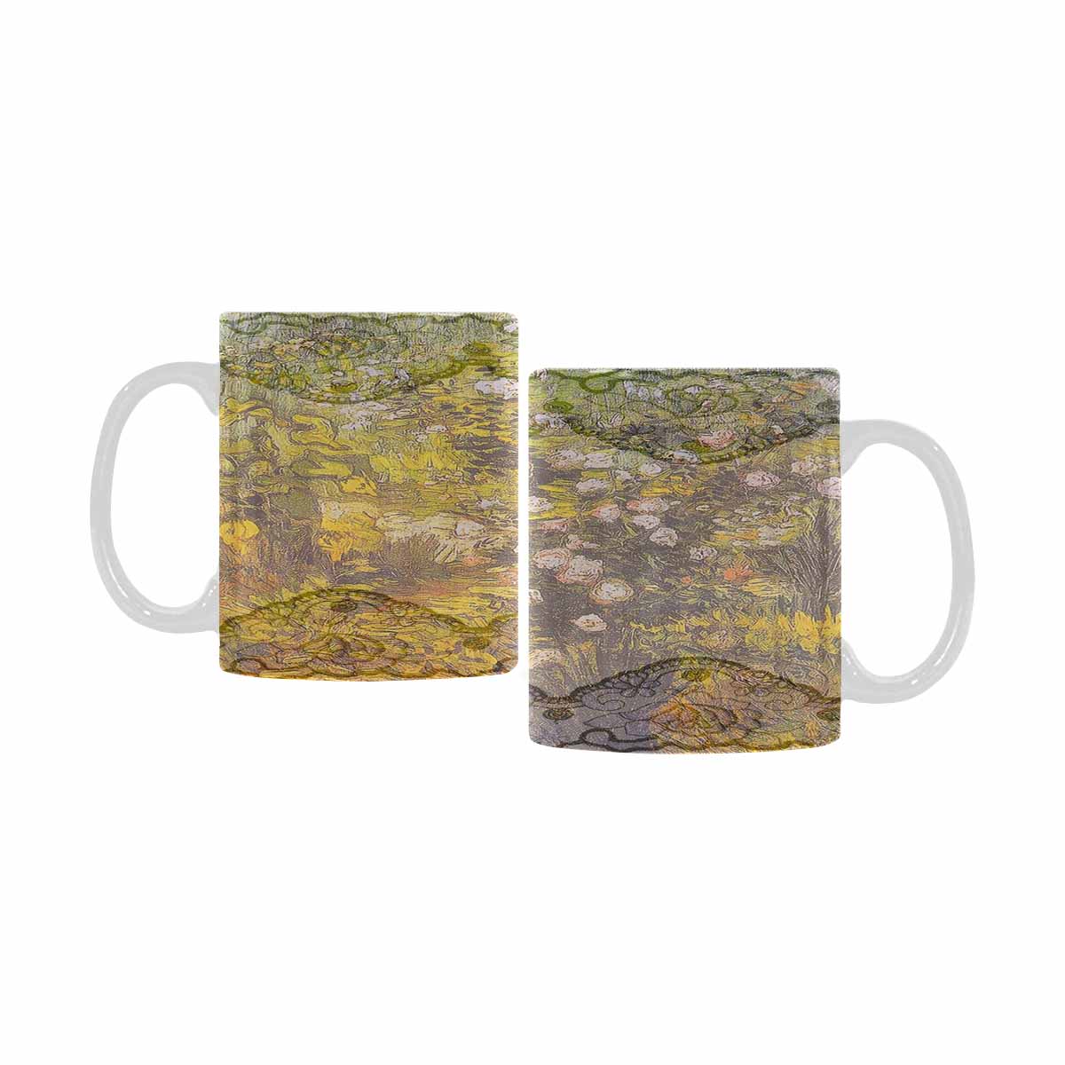Vintage floral coffee mug or tea cup, Design 05x
