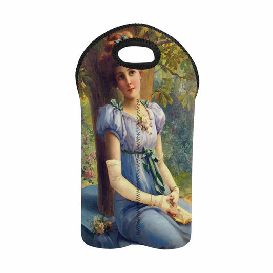 Victorian lady design 2 Bottle wine bag, A SWEET GLANCE