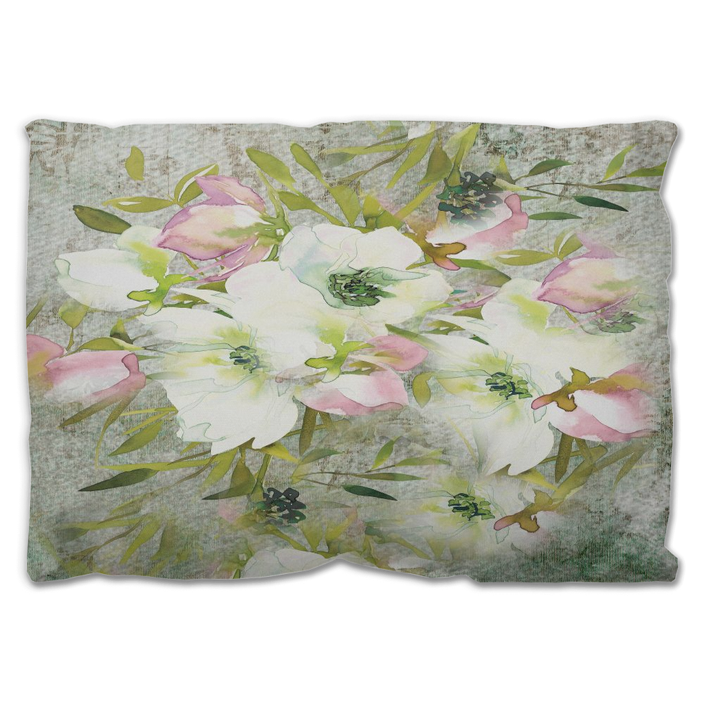 Vintage floral Outdoor Pillows, throw pillow, mildew resistance, various sizes, Design 03