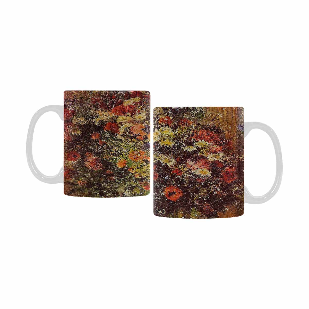 Vintage floral coffee mug or tea cup, Design 24