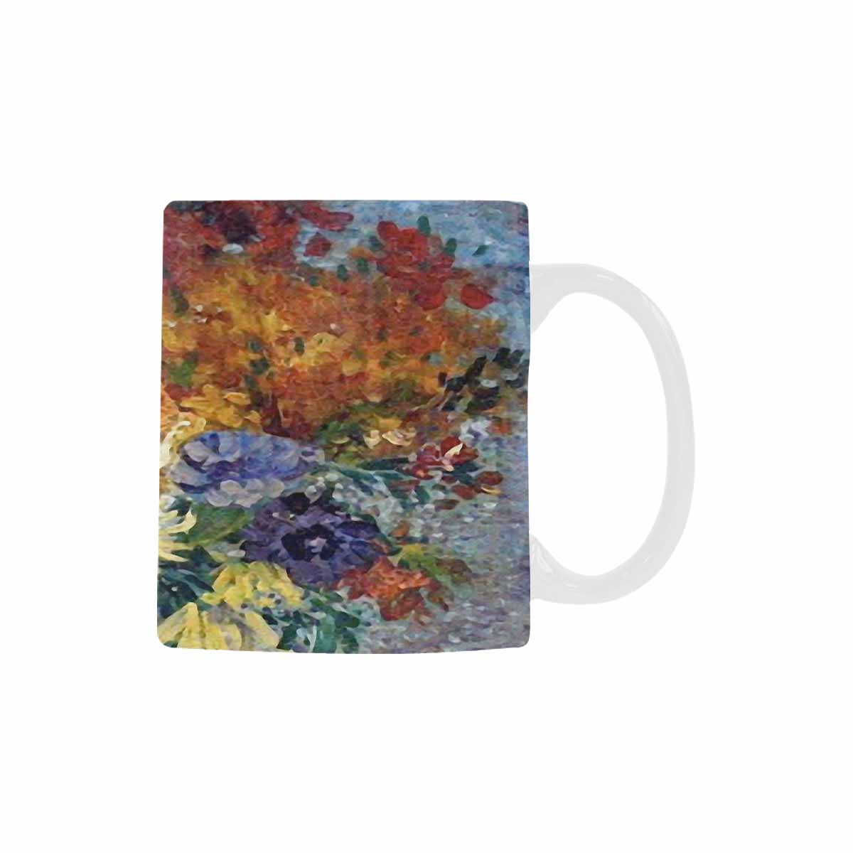 Vintage floral coffee mug or tea cup, Design 41