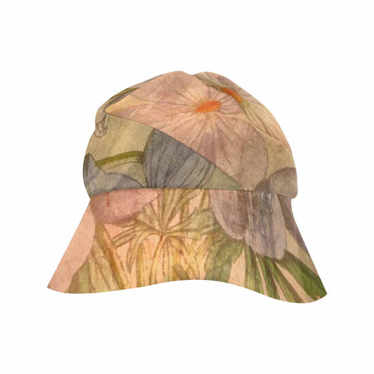 Vintage floral wide brim sunvisor Hat, outdoors hat, Design 13xx