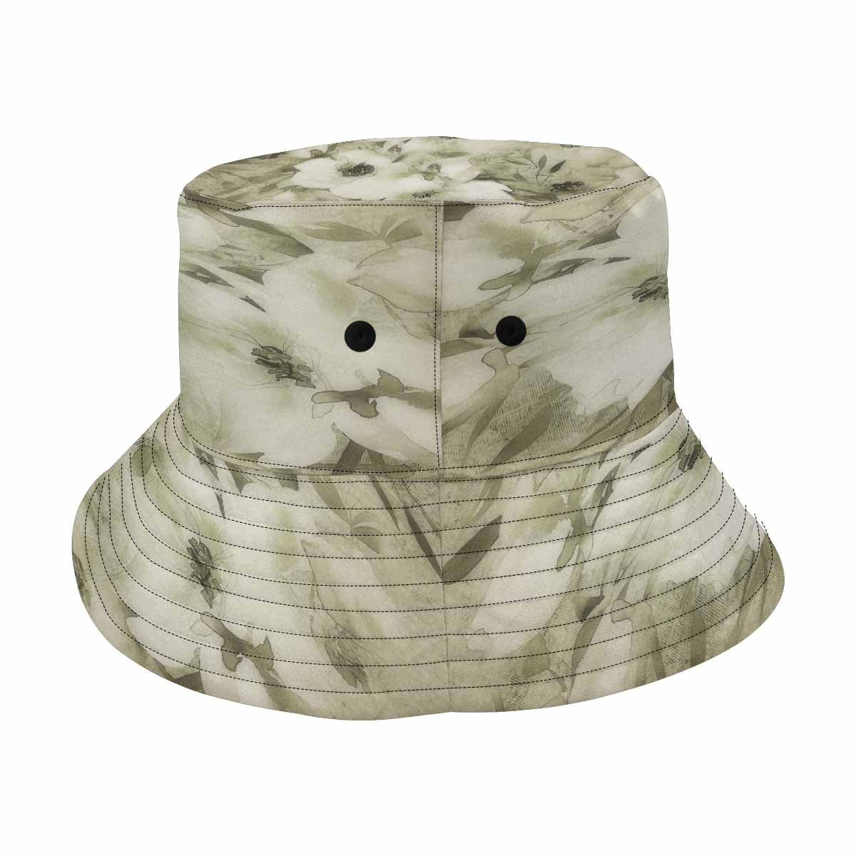 Vintage floral unisex bucket boonie Hat, outdoors hat, Design 03x
