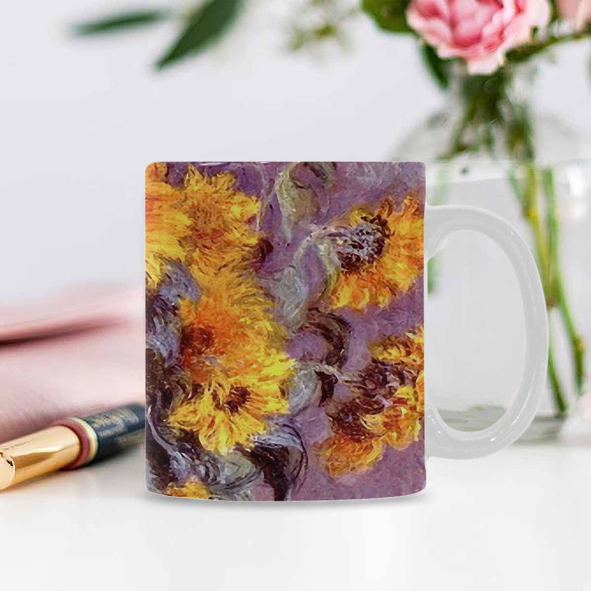 Vintage floral coffee mug or tea cup, Design 49