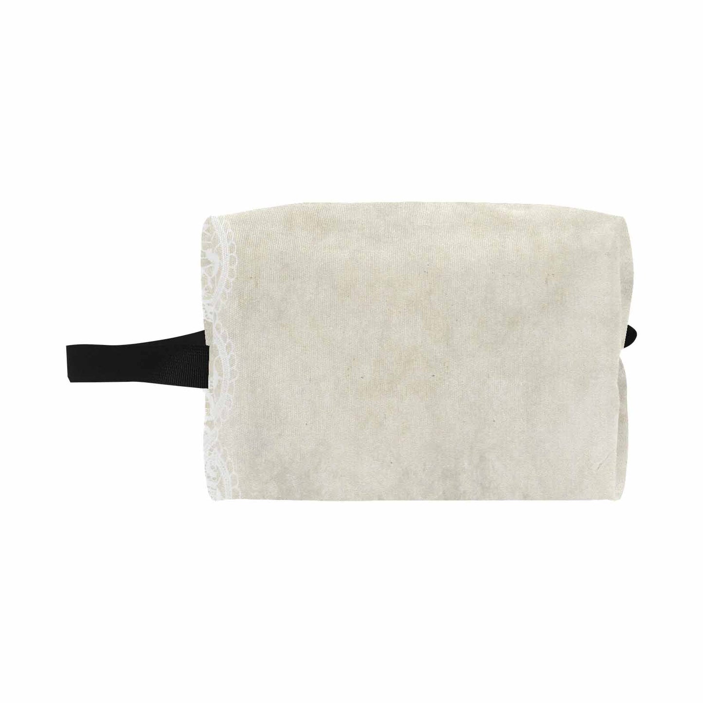 Victorian lace print toiletry comestic bag, design 27