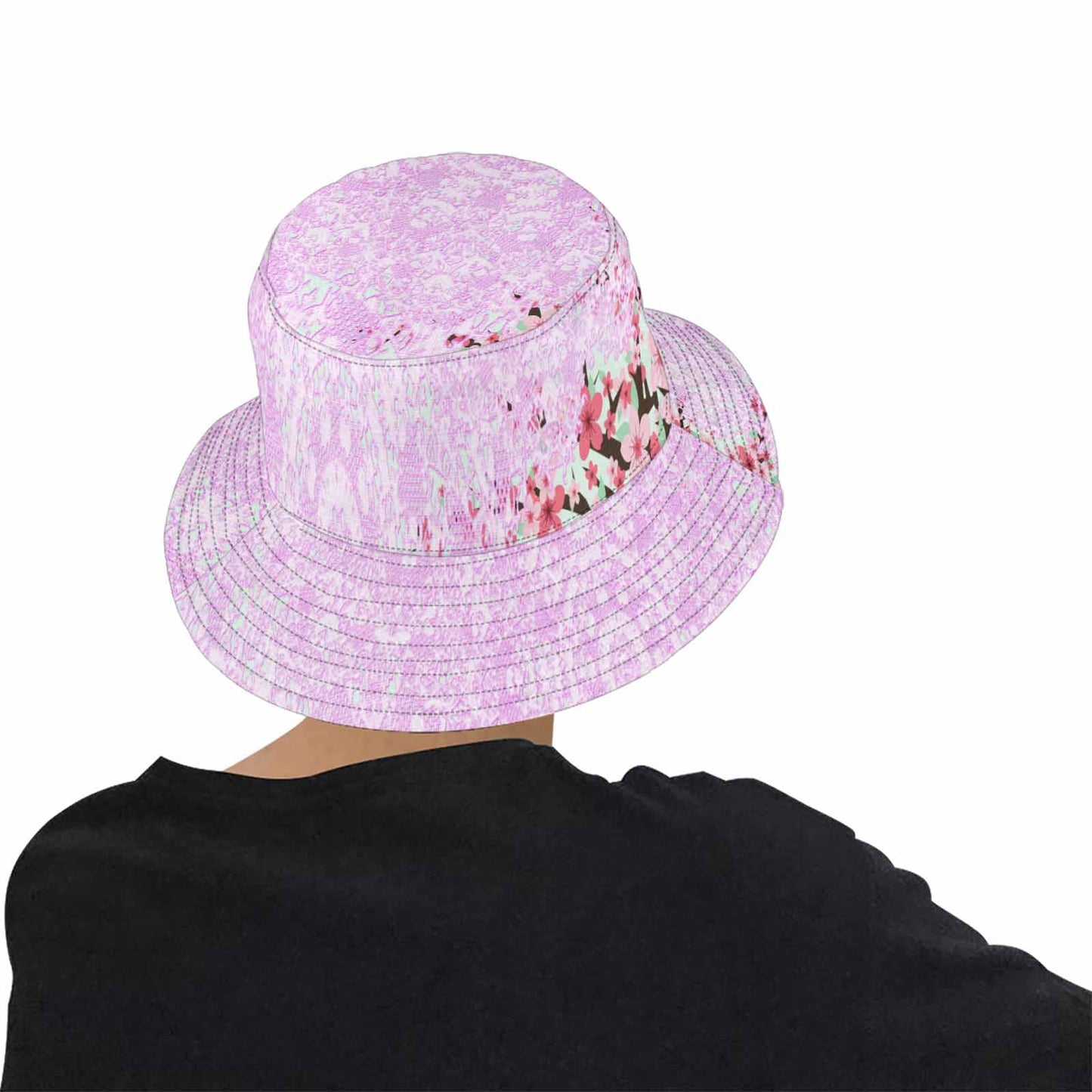Victorian lace Bucket Hat, outdoors hat, design 09
