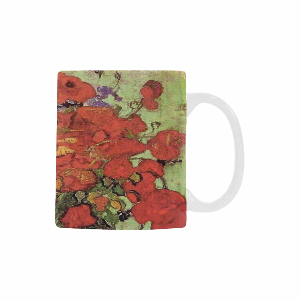 Vintage floral coffee mug or tea cup, Design 47