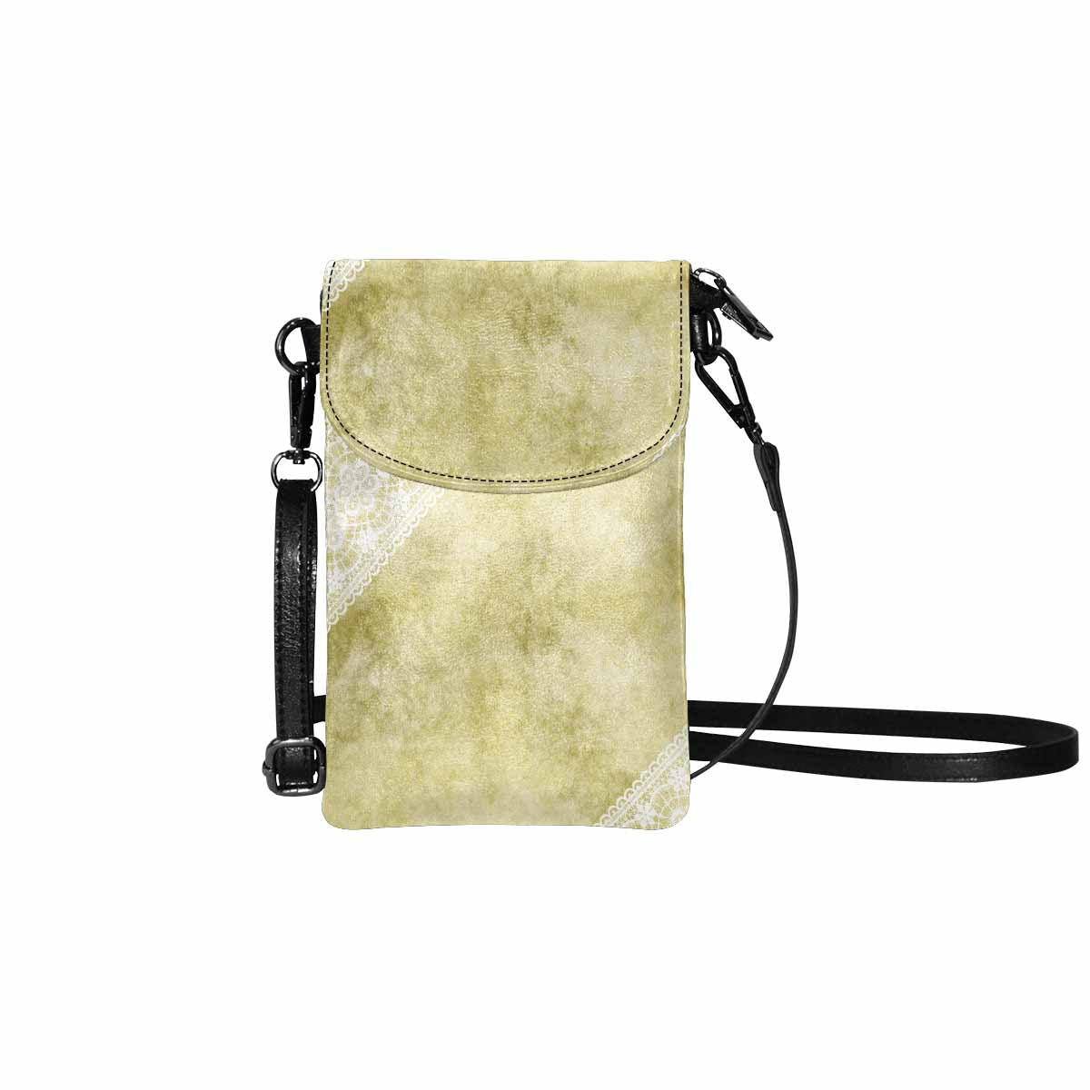 Victorian lace print cell phone purse, mobile purse, Design 43