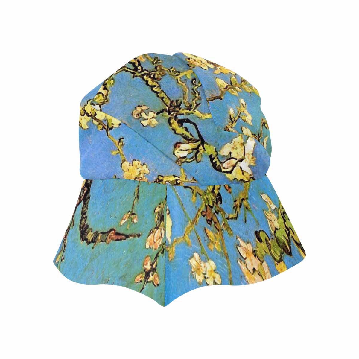 Vintage floral wide brim sunvisor Hat, outdoors hat, Design 20