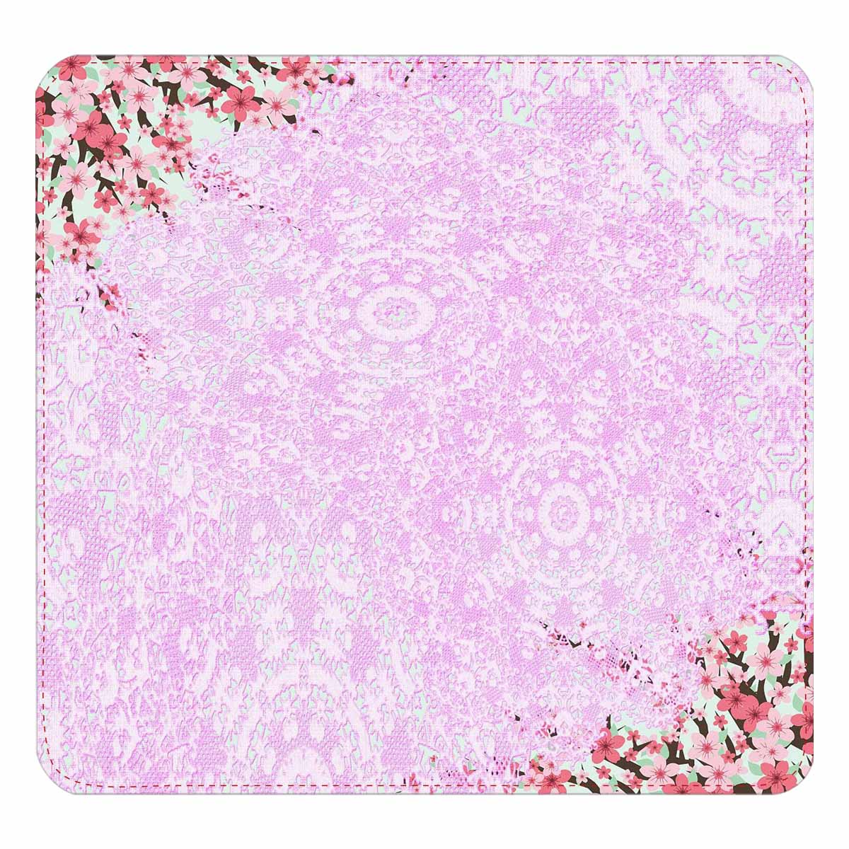 Victorian lace print womens wallet, clutch purse, red trim, design 09