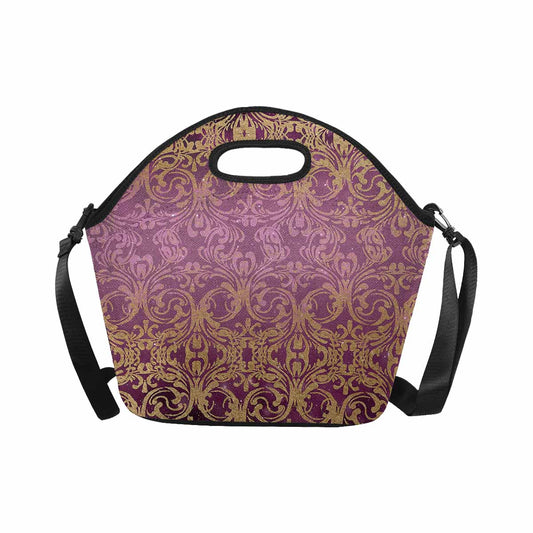 Antique general print, insulated lunch bag, design 42