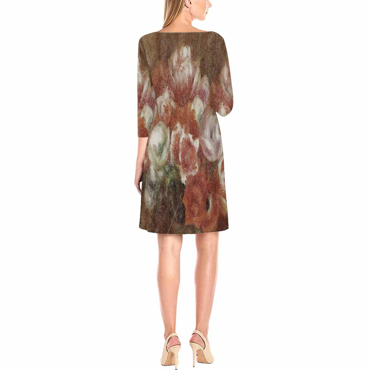 Vintage floral loose dress, model D29532 Design 15